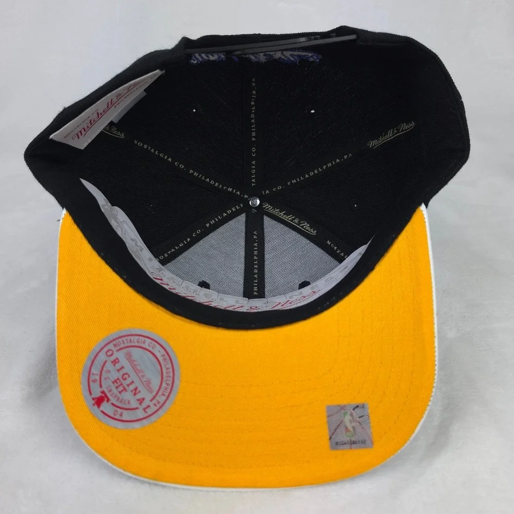 Denver Nuggets Mitchell & Ness NBA Snapback Hat Cap 3D Logo Torn Ripped Bill NWT